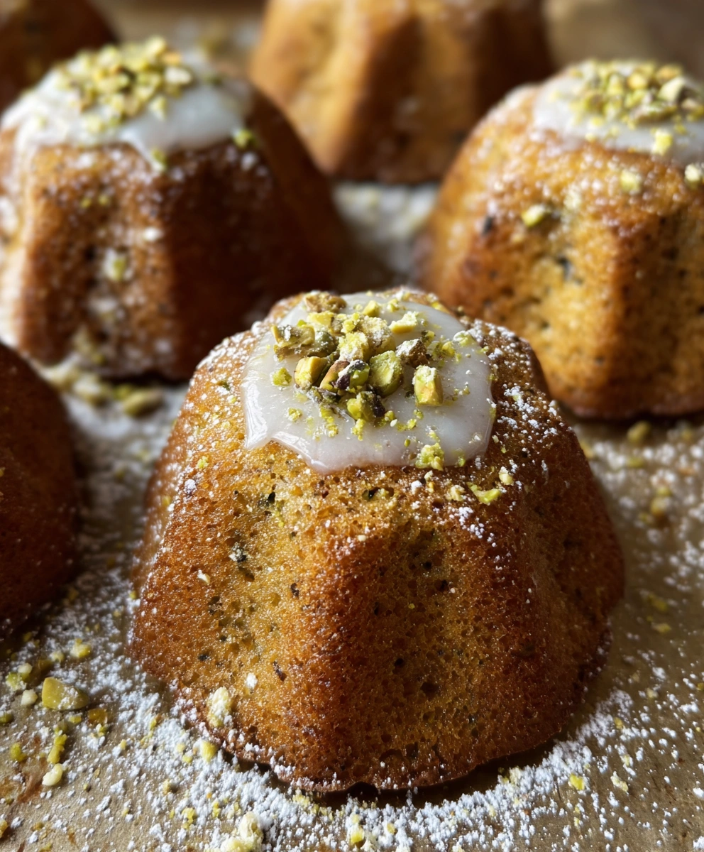 Brown Butter Pistachio Bundtlettes